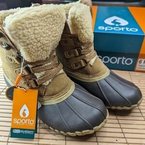 Sporto boots women's size 6M "DARLING" Faux Shearling. Brand New! Never Worn In